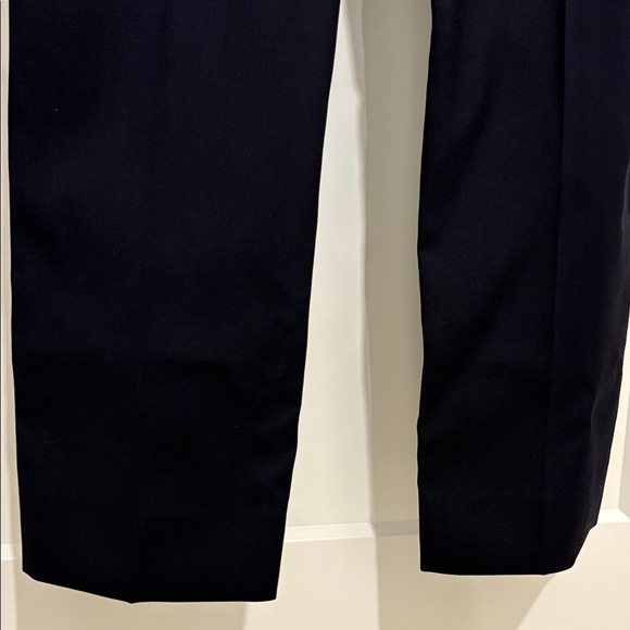 NWT [Alexander McQueen] Kickback Wool Straight Trousers Navy Women’s EU 42/US 28 - Picture 9 of 16